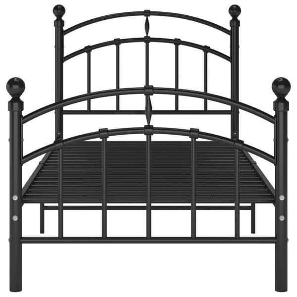 vidaXL Seng/Sengeramme svart metall 100x200 cm change1