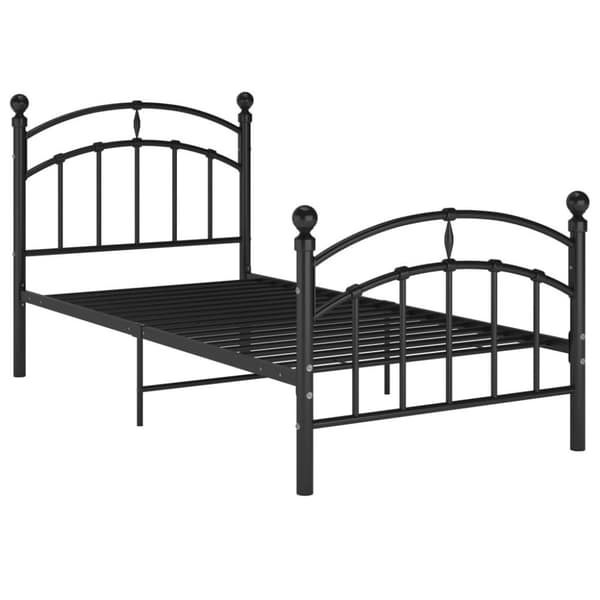 vidaXL Seng/Sengeramme svart metall 100x200 cm change1