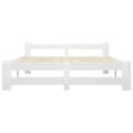 Miniatyrbilde 4 av 7: vidaXL Seng/Sengeramme hvit heltre furu 120x200 cm change1
