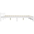 Miniatyrbilde 5 av 7: vidaXL Seng/Sengeramme hvit heltre furu 120x200 cm change1
