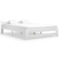 Miniatyrbilde 2 av 7: vidaXL Seng/Sengeramme hvit heltre furu 120x200 cm change1
