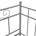 Miniatyrbilde 8 av 9: vidaXL Ramme til sovesofa grå metall 90x200 cm