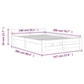 Miniatyrbilde 7 av 7: vidaXL Seng/Sengeramme heltre furu 140x200 cm change1