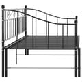 Miniatyrbillede 9 af 11: vidaXL sengestel til udtræksseng 90x200 cm metal sort