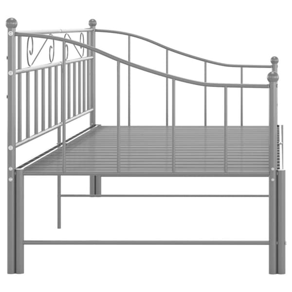 vidaXL Vuodesohvan runko harmaa metalli 90x200 cm