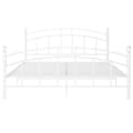 Miniatyrbillede 3 af 8: vidaXL sengestel 160x200 cm metal hvid change1