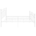 Miniatyrbillede 4 af 8: vidaXL sengestel 160x200 cm metal hvid change1