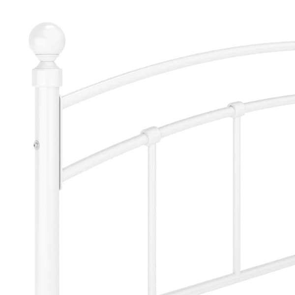 vidaXL sengestel 160x200 cm metal hvid change1