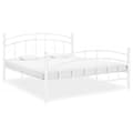 Miniatyrbillede 1 af 8: vidaXL sengestel 160x200 cm metal hvid change1