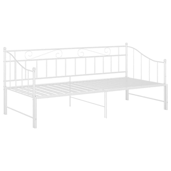 vidaXL Vuodesohvan runko valkoinen metalli 90x200 cm