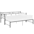 Pikkukuva 5 / 11: vidaXL Vuodesohvan runko musta metalli 90x200 cm