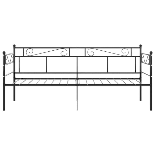vidaXL Sohvasängyn runko musta metalli 90x200 cm