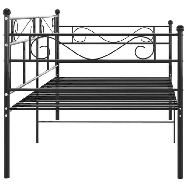 vidaXL Sohvasängyn runko musta metalli 90x200 cm