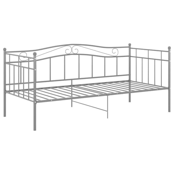 vidaXL Sohvasängyn runko harmaa metalli 90x200 cm