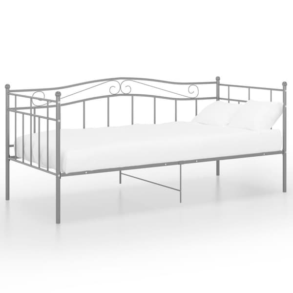 vidaXL Sohvasängyn runko harmaa metalli 90x200 cm