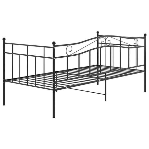 vidaXL Sohvasängyn runko musta metalli 90x200 cm