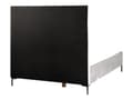 Miniatyrbild 8 av 11: Dubbelsäng Ljusgrå Sammet 140 x 200 cm med Förvaring Vadderad Huvudgavel Svarta Metallben