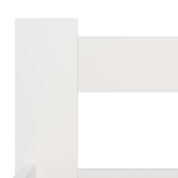 vidaXL sengestel 180x200 cm massivt fyrretræ hvid change1