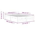 Miniatyrbillede 6 af 6: vidaXL sengestel 120x200 cm massivt fyrretræ honningbrun change1