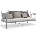 Miniatyrbilde 4 av 11: vidaXL Ramme til sovesofa grå metall 90x200 cm