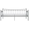 Miniatyrbilde 6 av 11: vidaXL Ramme til sovesofa grå metall 90x200 cm