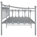 Miniatyrbilde 7 av 11: vidaXL Ramme til sovesofa grå metall 90x200 cm