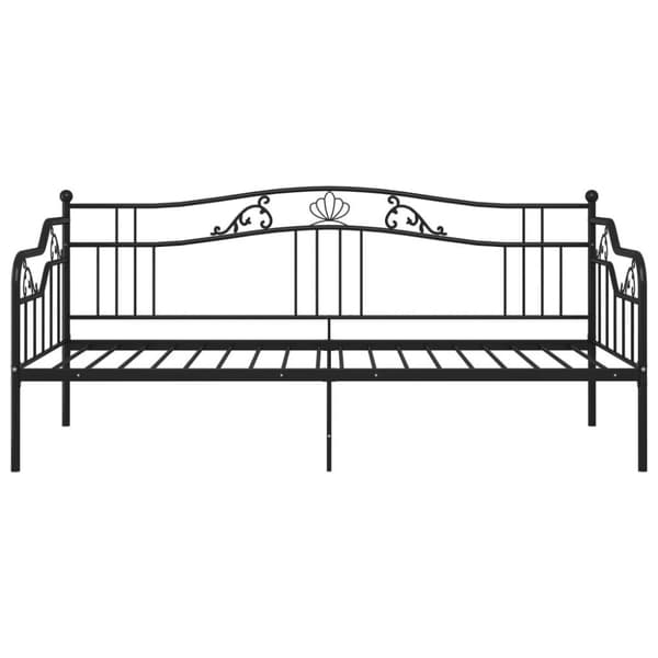 vidaXL Sohvasängyn runko musta metalli 90x200 cm