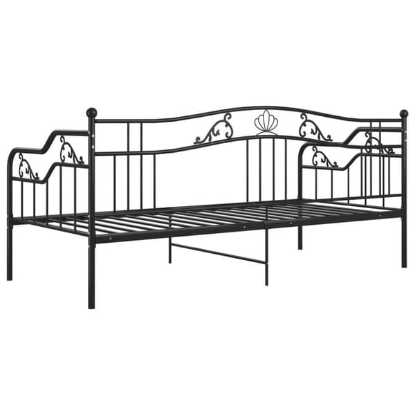 vidaXL Sohvasängyn runko musta metalli 90x200 cm