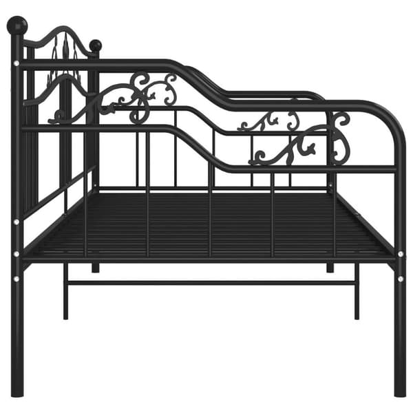 vidaXL Sohvasängyn runko musta metalli 90x200 cm