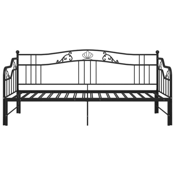 vidaXL Vuodesohvan runko musta metalli 90x200 cm