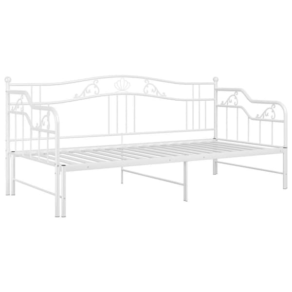 vidaXL Vuodesohvan runko valkoinen metalli 90x200 cm