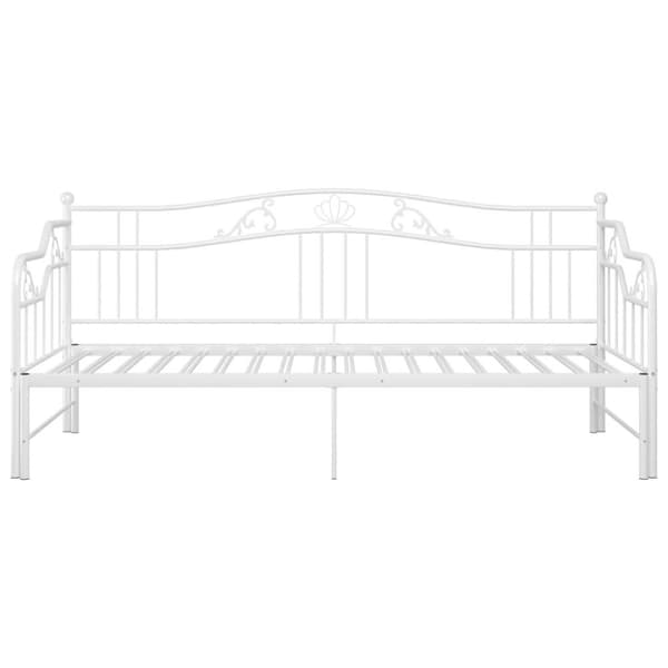 vidaXL Vuodesohvan runko valkoinen metalli 90x200 cm