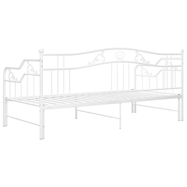 vidaXL Vuodesohvan runko valkoinen metalli 90x200 cm