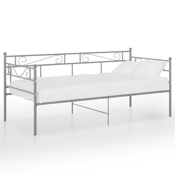 vidaXL Sohvasängyn runko harmaa metalli 90x200 cm
