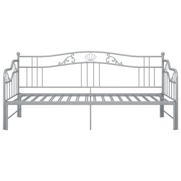vidaXL Vuodesohvan runko harmaa metalli 90x200 cm