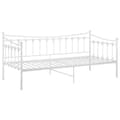 Pikkukuva 5 / 11: vidaXL Sohvasängyn runko valkoinen metalli 90x200 cm