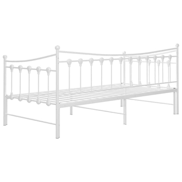 vidaXL Vuodesohvan runko valkoinen metalli 90x200 cm