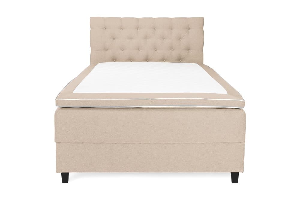 OAKHAM Säng med Förvaring 140x200 Beige