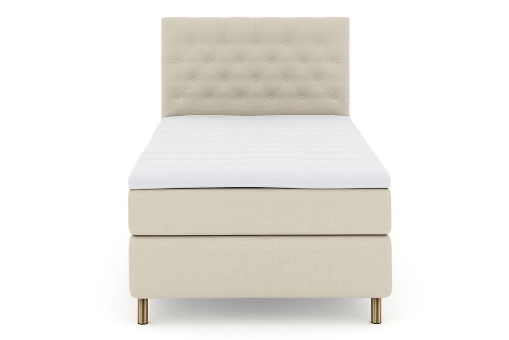 LEXI No 3 Kontinentalsäng 120 Fast Beige/Koppar