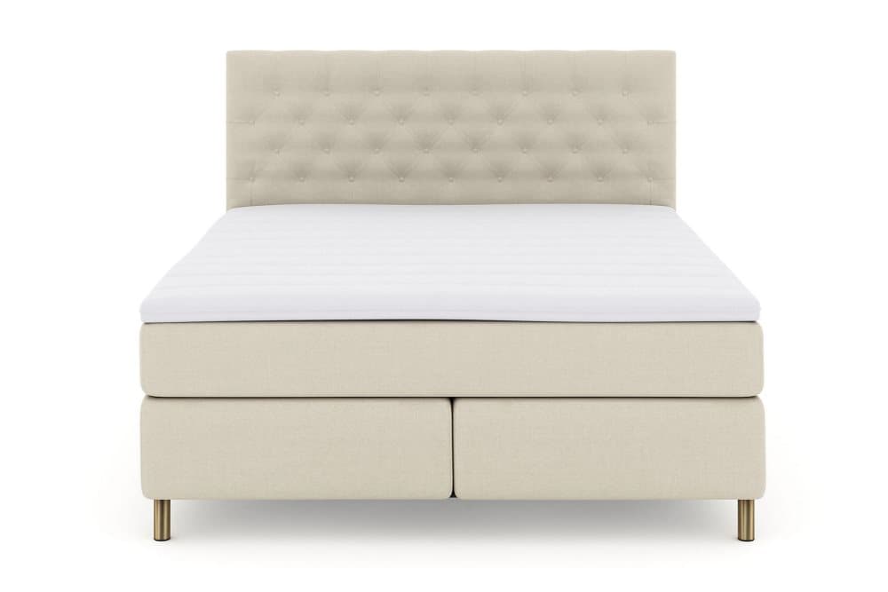 LEXI No 3 Kontinentalsäng 180 Fast/Medium Beige/Koppar