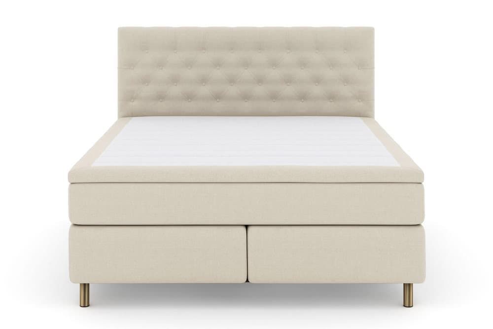 LEXI No 4 Kontinentalsäng 210 Fast Beige/Koppar