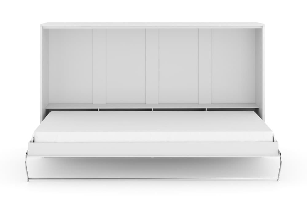 SMART Sängskåp 120x200 Horisontellt Vit Högglans