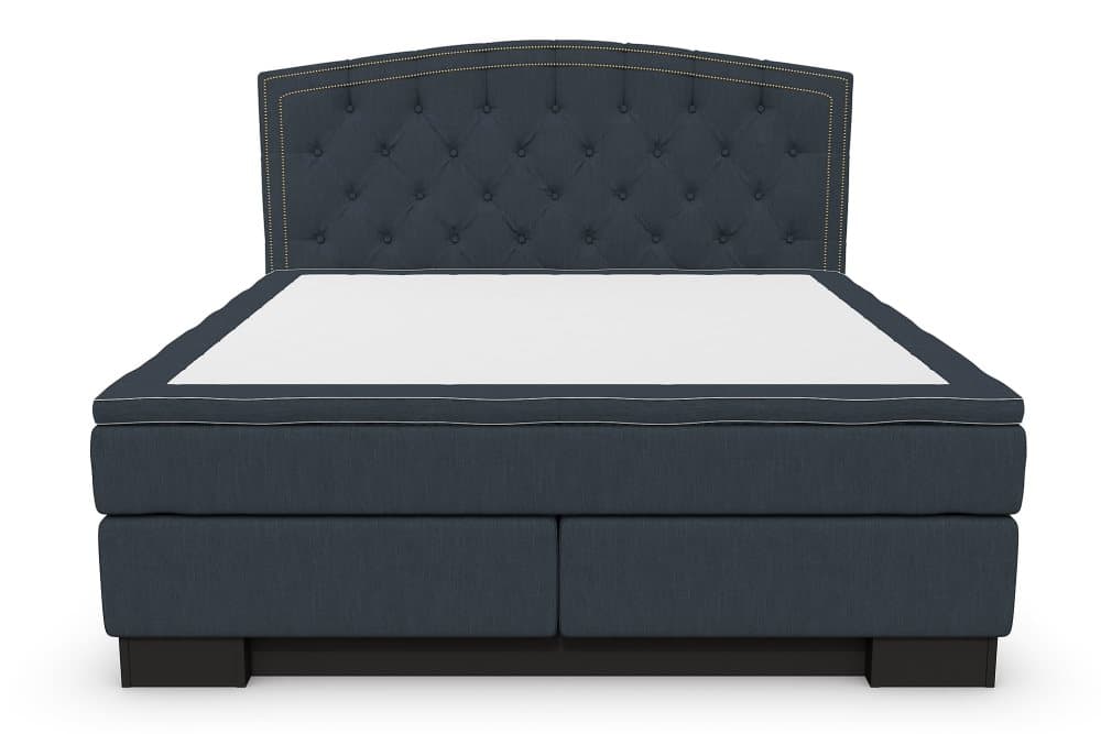 SINNEBO Sängpaket 180x210 SURI Sänggavel Svängd Mörkblå