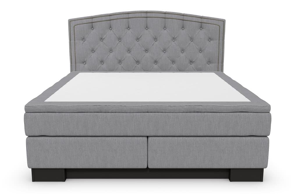 SINNEBO Sängpaket 160x210 + KYRAN Gavel Svängd Ljusgrå