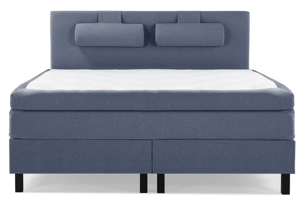 HAPPY Sängpaket 180 Polyeter Slät Mörkblå