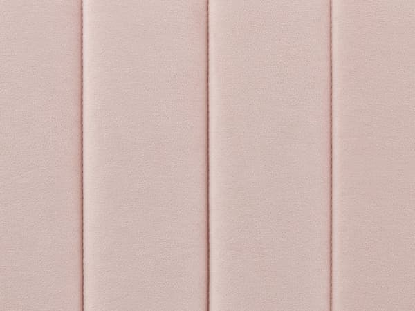 Parisänky pastellipinkki sametti verhoiltu metallijalat 140 x 200 cm sälepohjalla tikatut päädyt moderni tyyli