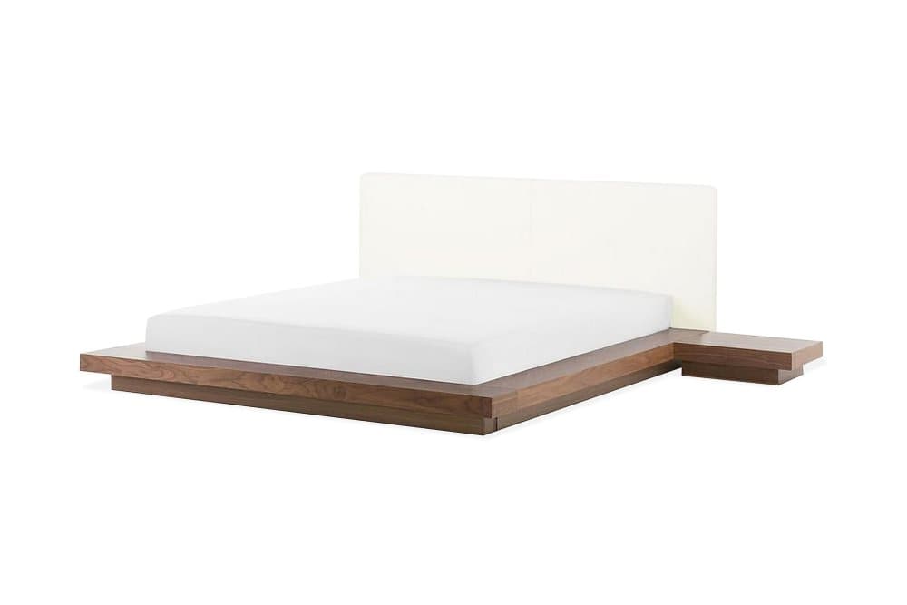 KASUMI Dubbelsäng med Sidobord 160x200 Brun