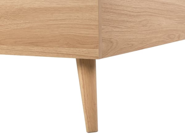Seng hvid lyst træ 180 x 200 cm med ramme og sengegavl skandinavisk minimalistisk design