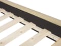 Miniatyrbillede 7 af 10: Seng med Beige Velourramme 160 x 200 cm med Quiltet Sengegavl Glamourstil