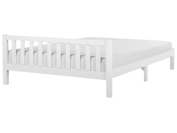 Seng med Stel Hvid Fyrretræ 180 x 200 cm Skandinavisk Stil